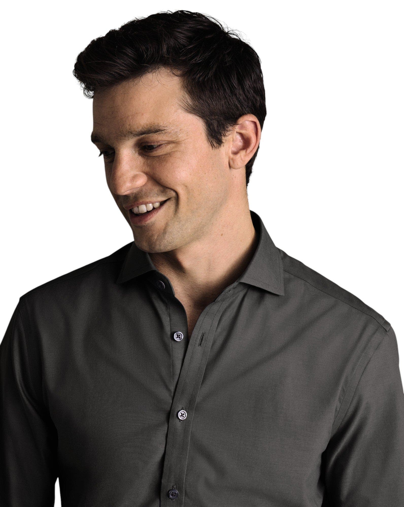 Non-Iron stretch Poplin Shirt - image 2