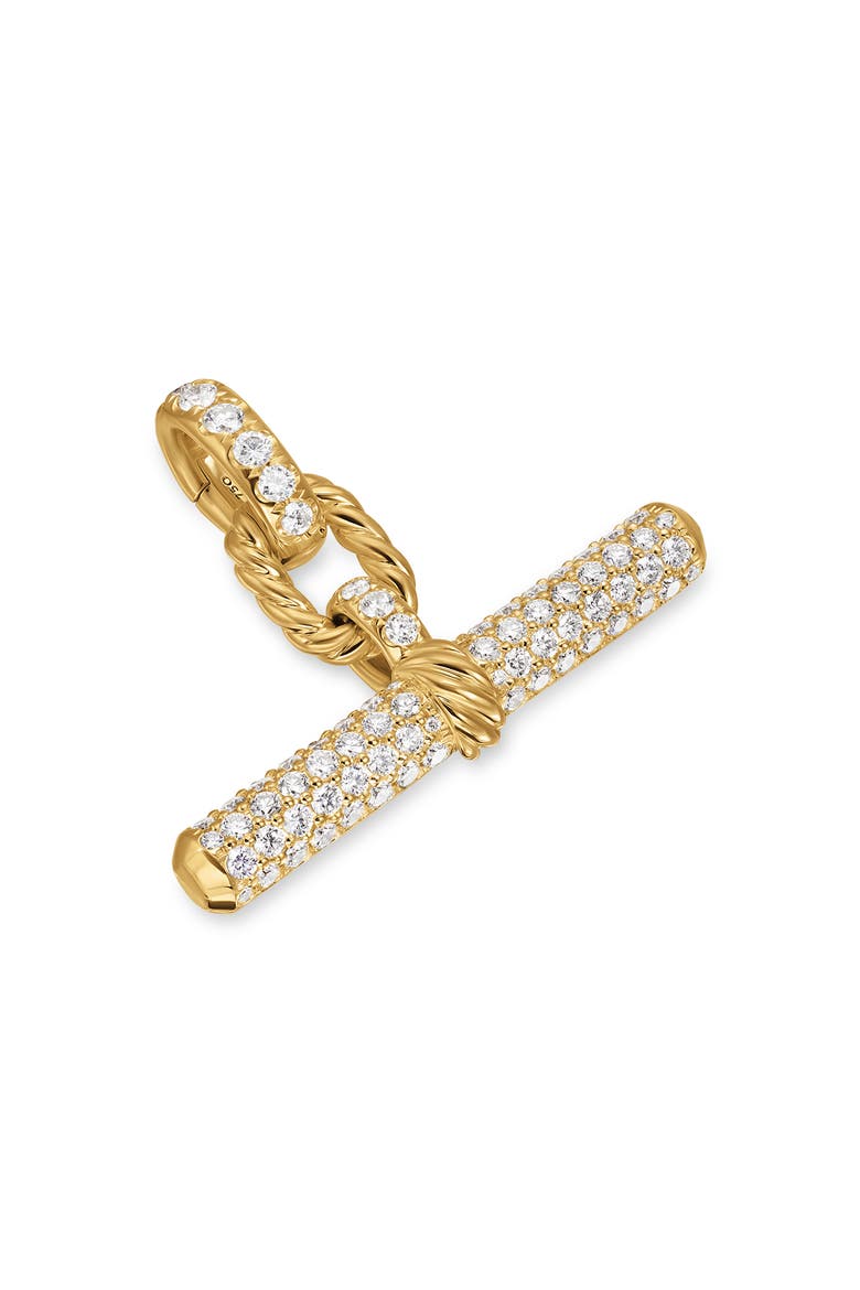 Madison® Toggle Pendant in 18K Yellow Gold with Diamonds, 29mm, Main, color, DIAMOND
