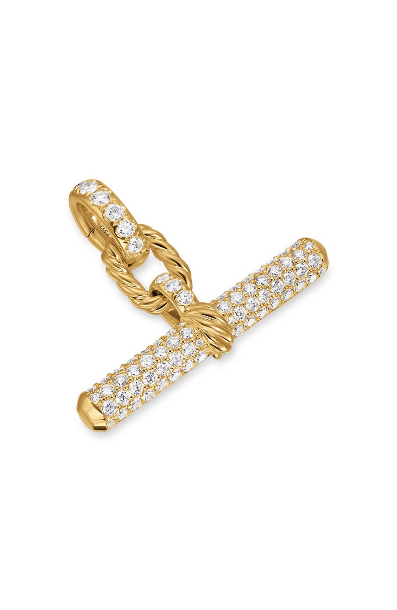 David Yurman Madison<sup>®</sup> Toggle Pendant in 18K Yellow Gold with Diamonds, 29mm, Main, color, Diamond