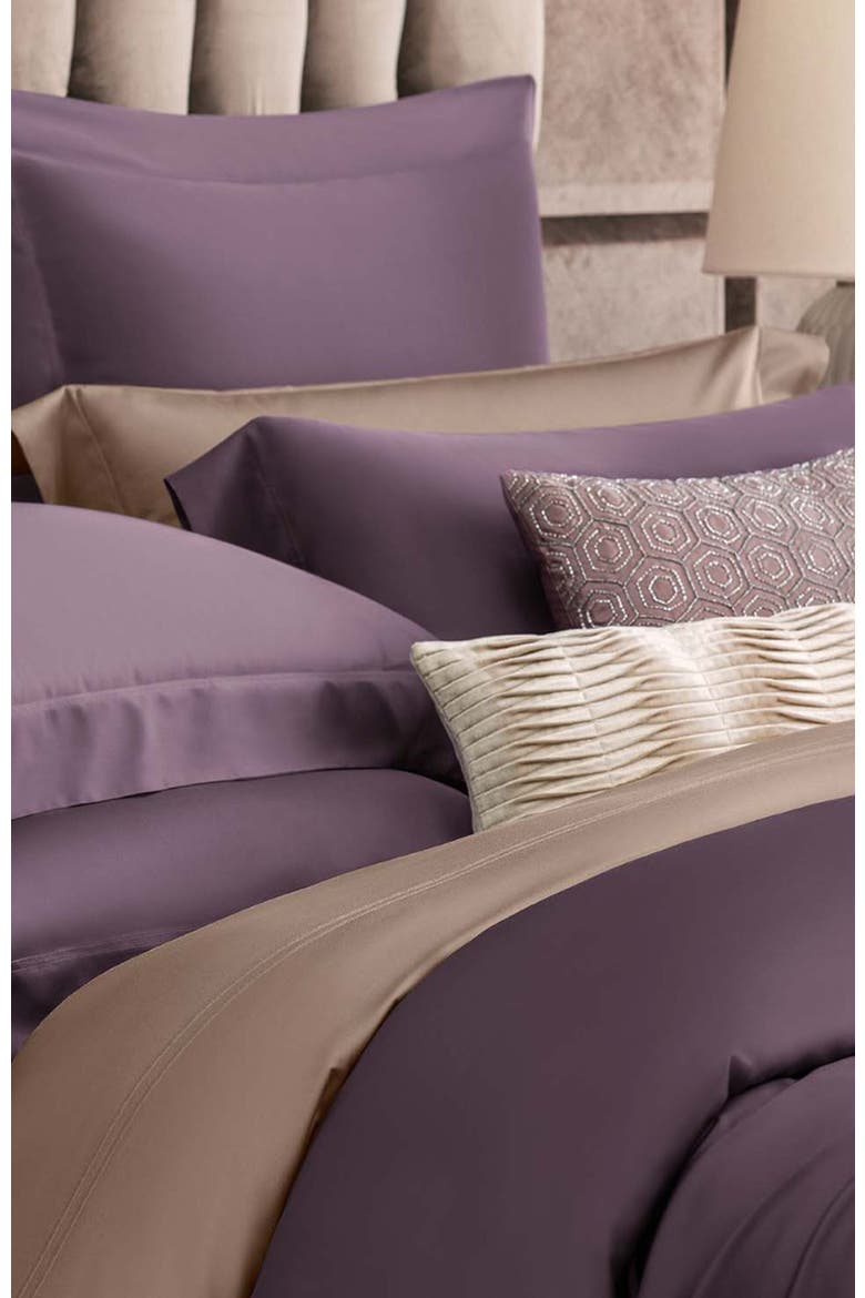 Sensa Duvet Cover, Alternate, color, Purple