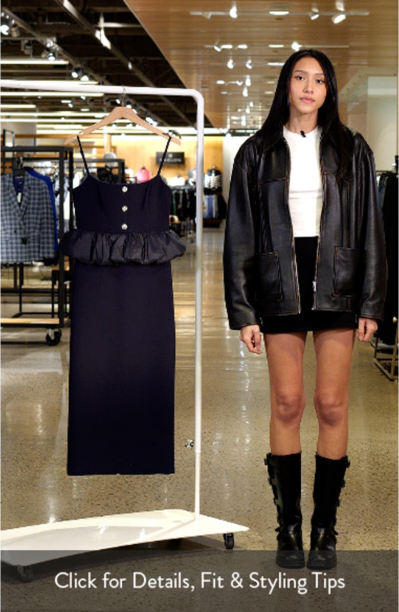 Taffia Peplum Cocktail Dress, sales video thumbnail