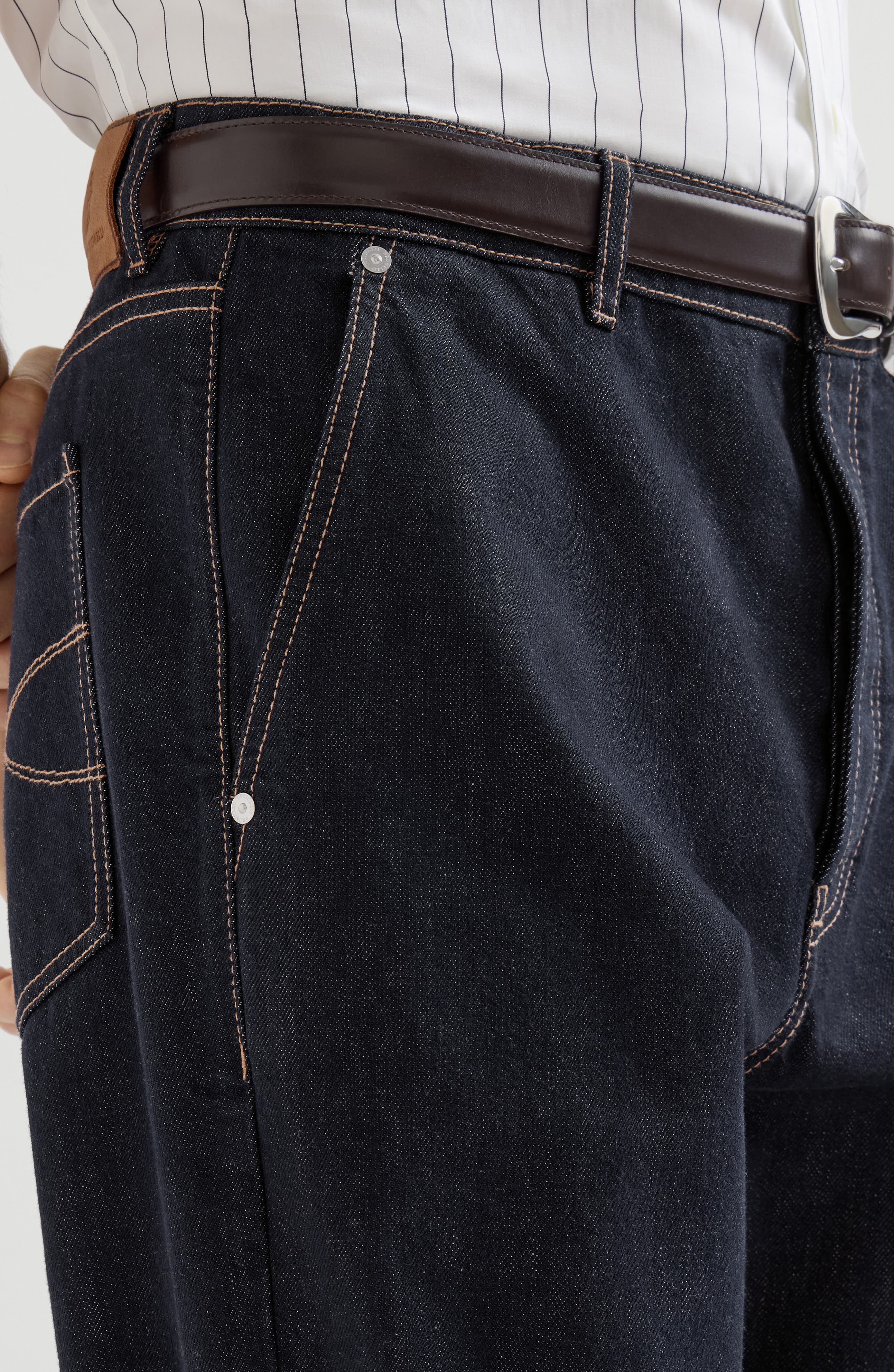 Brunello Cucinelli No-fade denim iconic fit trousers (Men) | Nordstrom