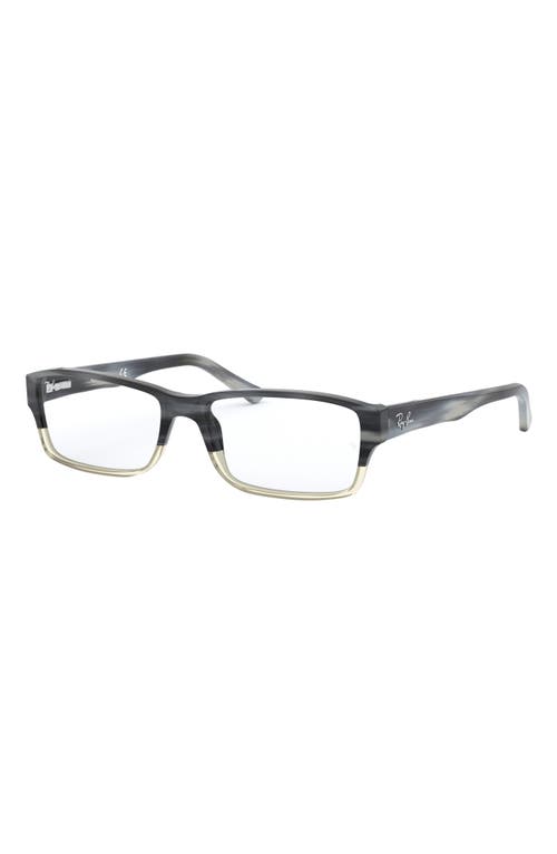 Ray Ban Ray-ban 54mm Rectangular Blue Light Blocking Glasses