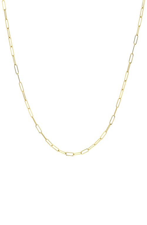Zoe Lev Paper Clip Chain Necklace In Gold