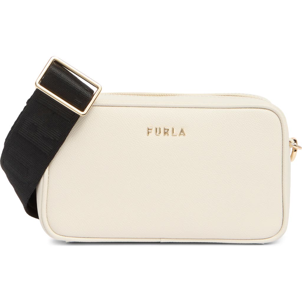 Furla Classic Xl Crossbody Bag In Marshmallow Nero