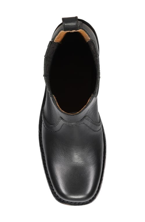 Frye Campus Platform Chelsea Boot In Black