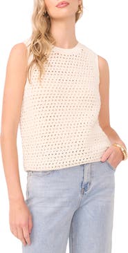 1.STATE Openwork Crewneck Tank