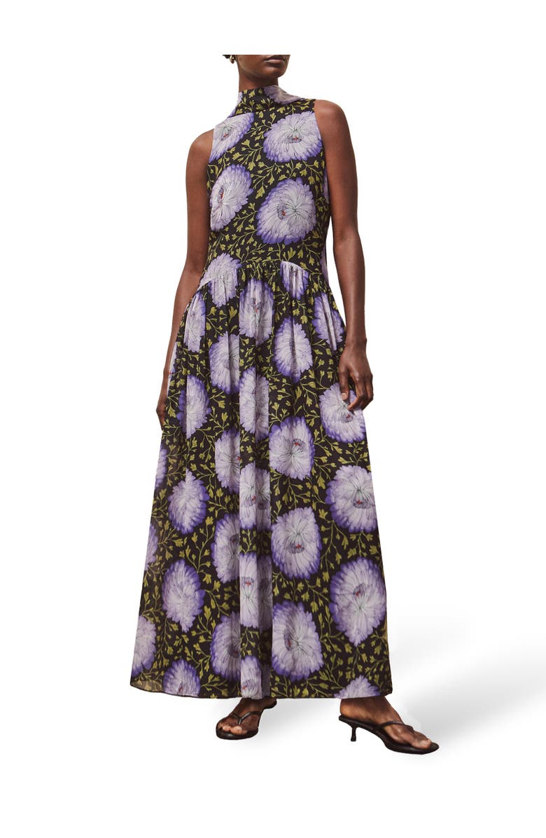 Ro&Zo Print Chiffon Maxi Dress, Alternate, color, Lilac