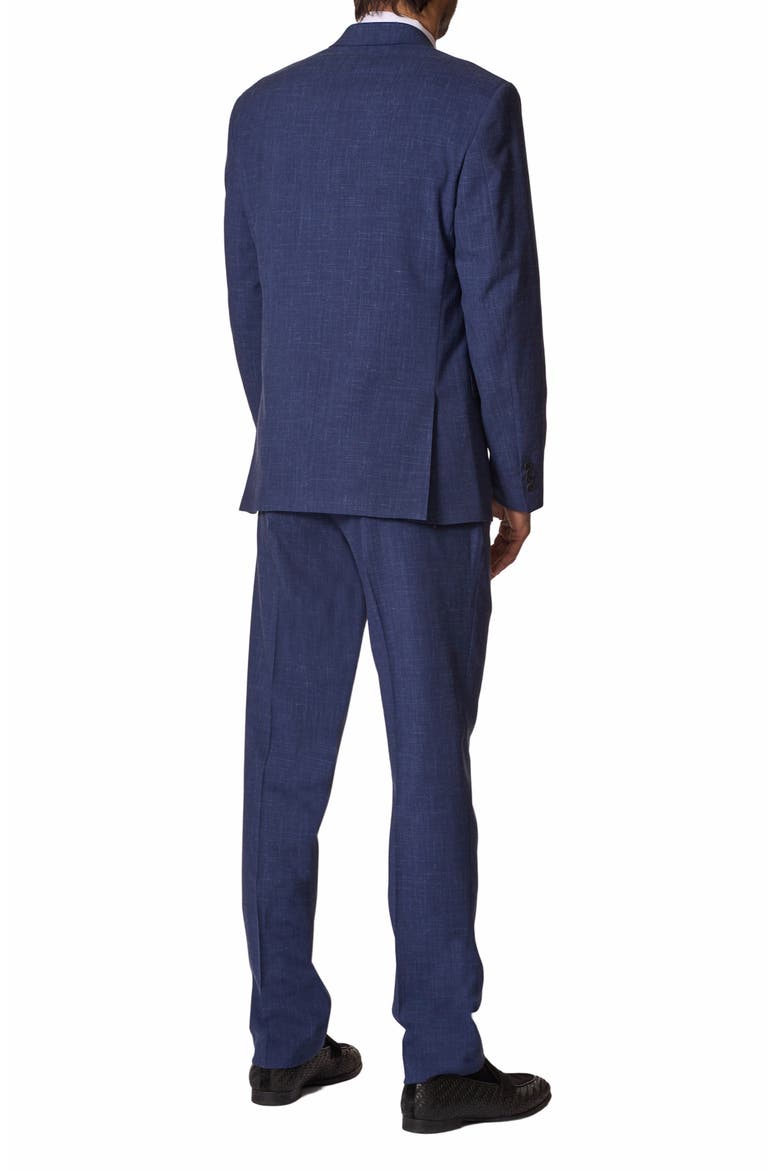 Sartorial Classic Fit Wool & Linen Suit, Alternate, color, BLUE