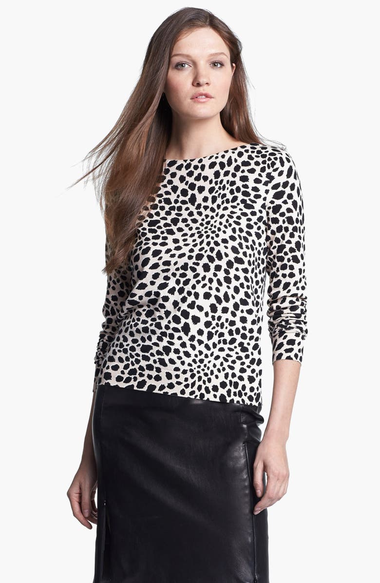 Diane von Furstenberg 'Tinkit' Print Sweater, Main, color, 