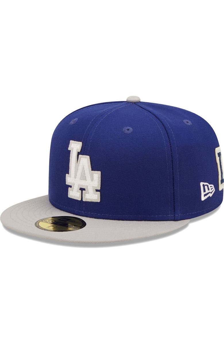 New Era Men's New Era Royal/Gray Los Angeles Dodgers 2020 World Series Champions  Letterman 59FIFTY Fitted Hat, Alternate, color, Royal