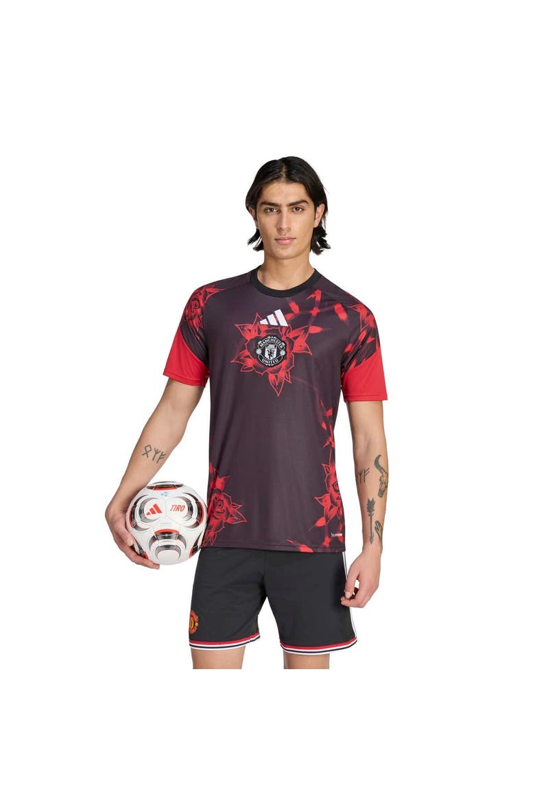 Men's adidas Black Manchester United Home 2026/27 Pre-Match Top, Main, color, Black