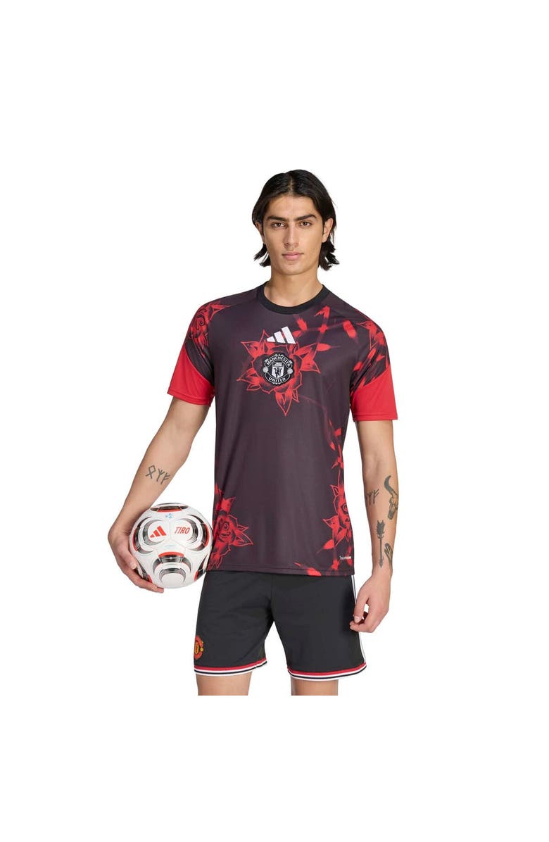 adidas Men's adidas Black Manchester United Home 2026/27 Pre-Match Top, Main, color, Black
