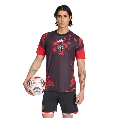 Men's adidas Black Manchester United Home 2026/27 Pre-Match Top
