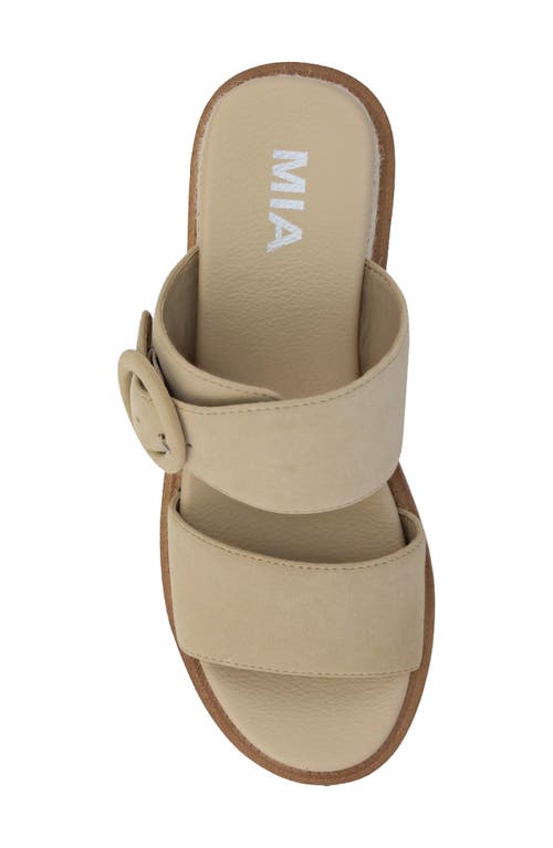 Mia Orla Platform Wedge Sandal In Sand