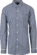 BURNSIDE Plaid Stretch Poplin Button-Down Shirt