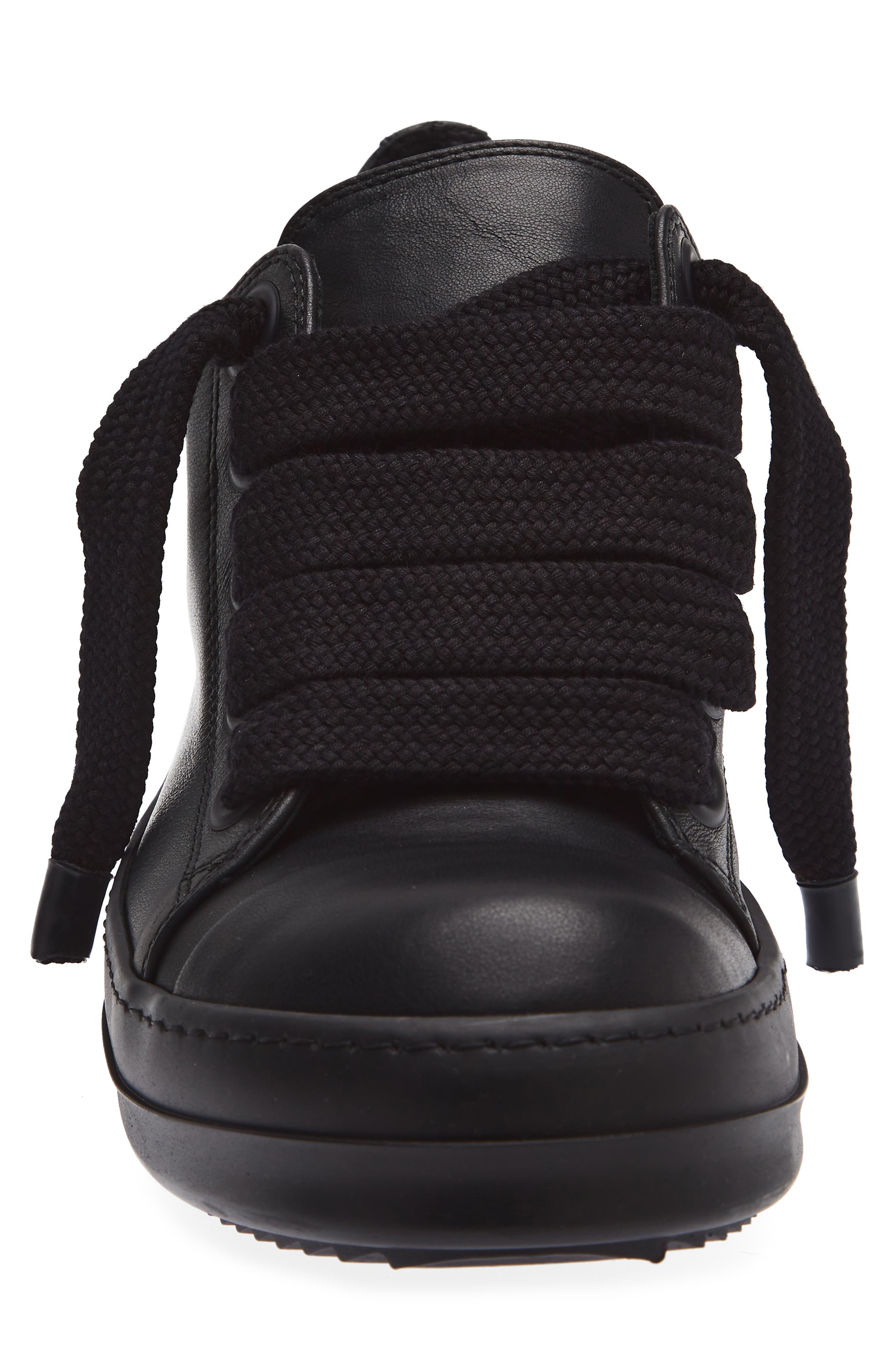 Jumbolace Low Top Sneaker, Alternate, color, ALL BLACK
