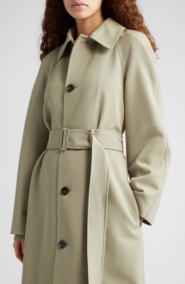 Burberry Belted Wool Coat, Alternate, color, 