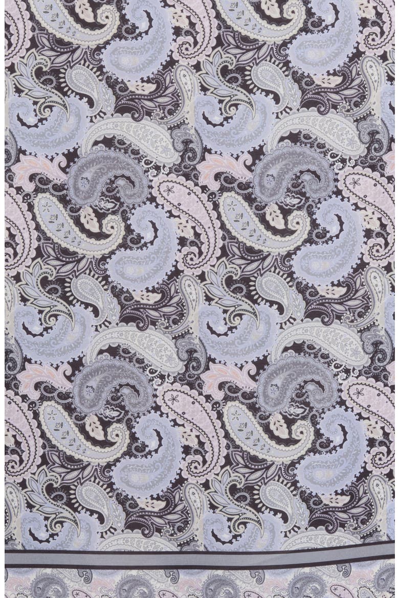 Paisley Floral Square Scarf, Alternate, color, BLACK MULTI