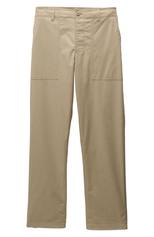 Prana Palisades Cotton Blend Ripstop Field Pants In Sandstone