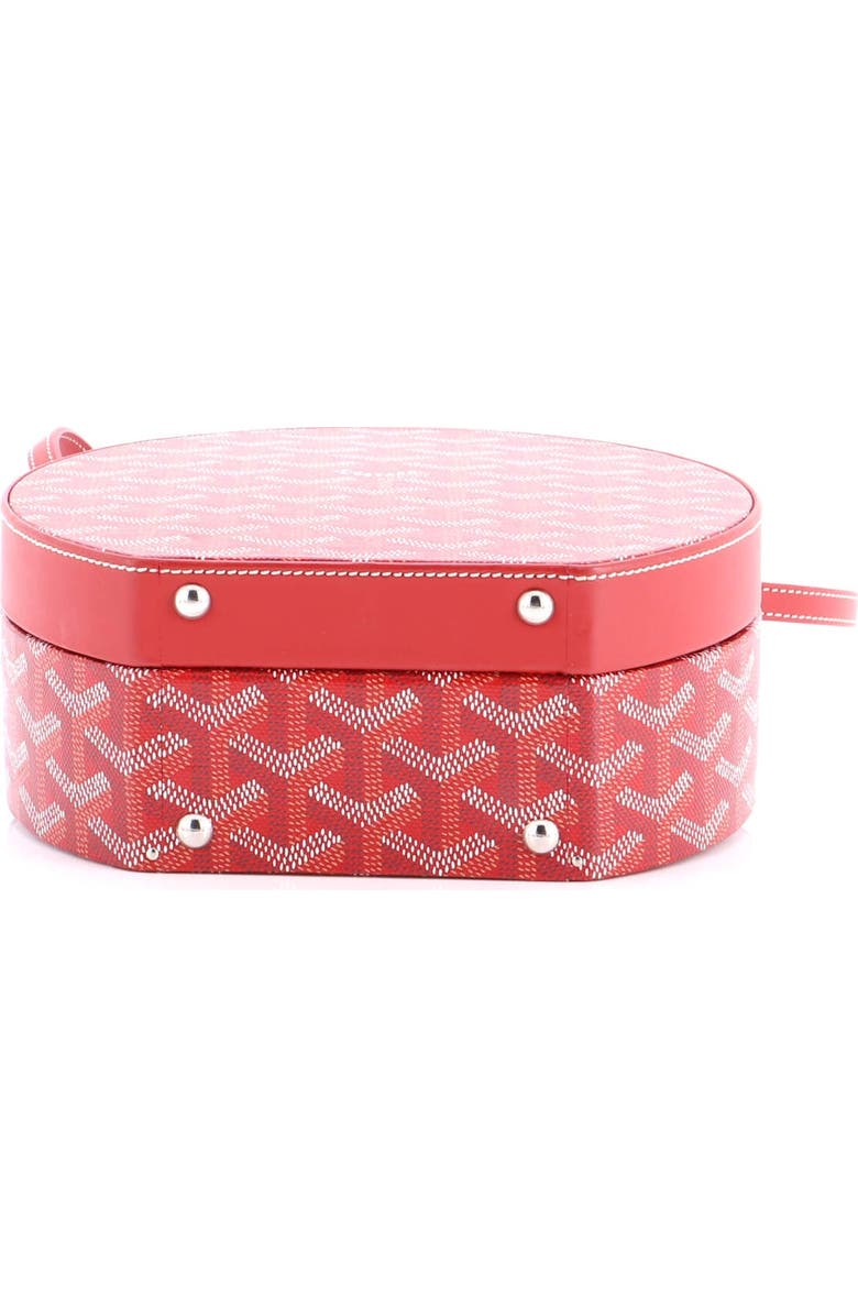Pre-Owned Goyard Alto Hatbox Bag Coated Canvas, Alternate, color, Red
