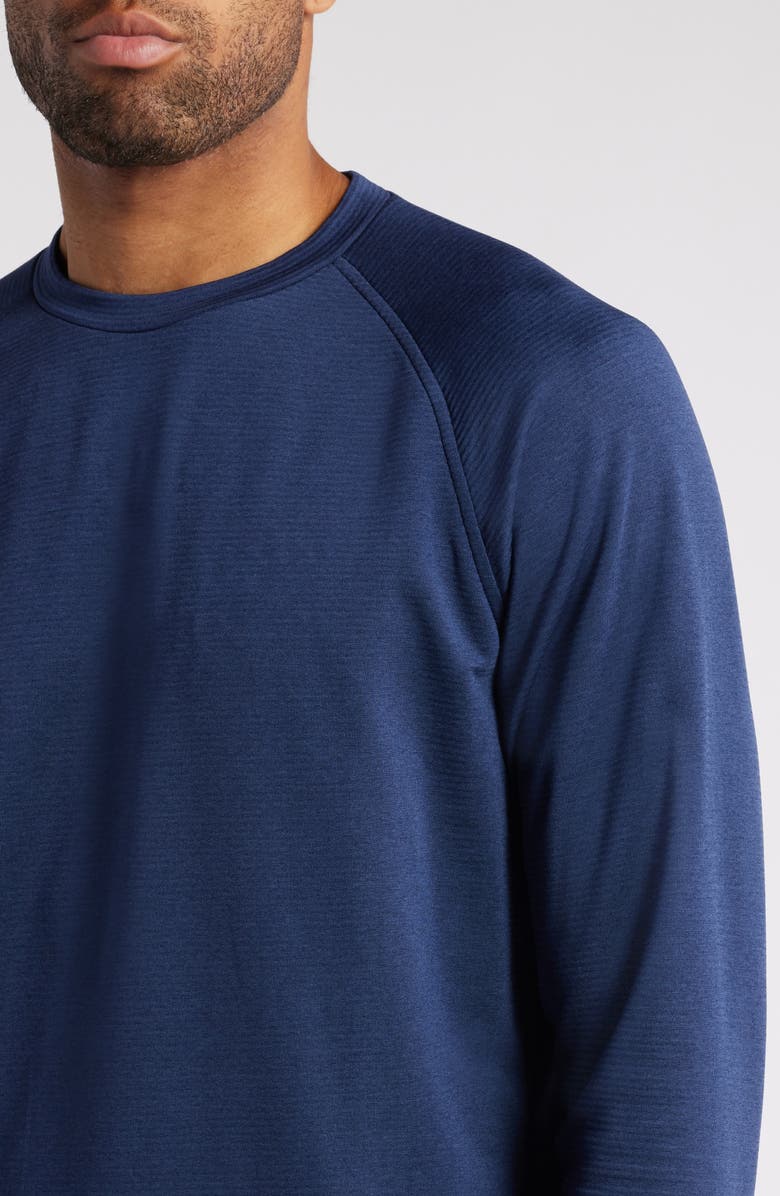 Peter Millar Beaumont Performance Crewneck Top, Alternate, color, Navy