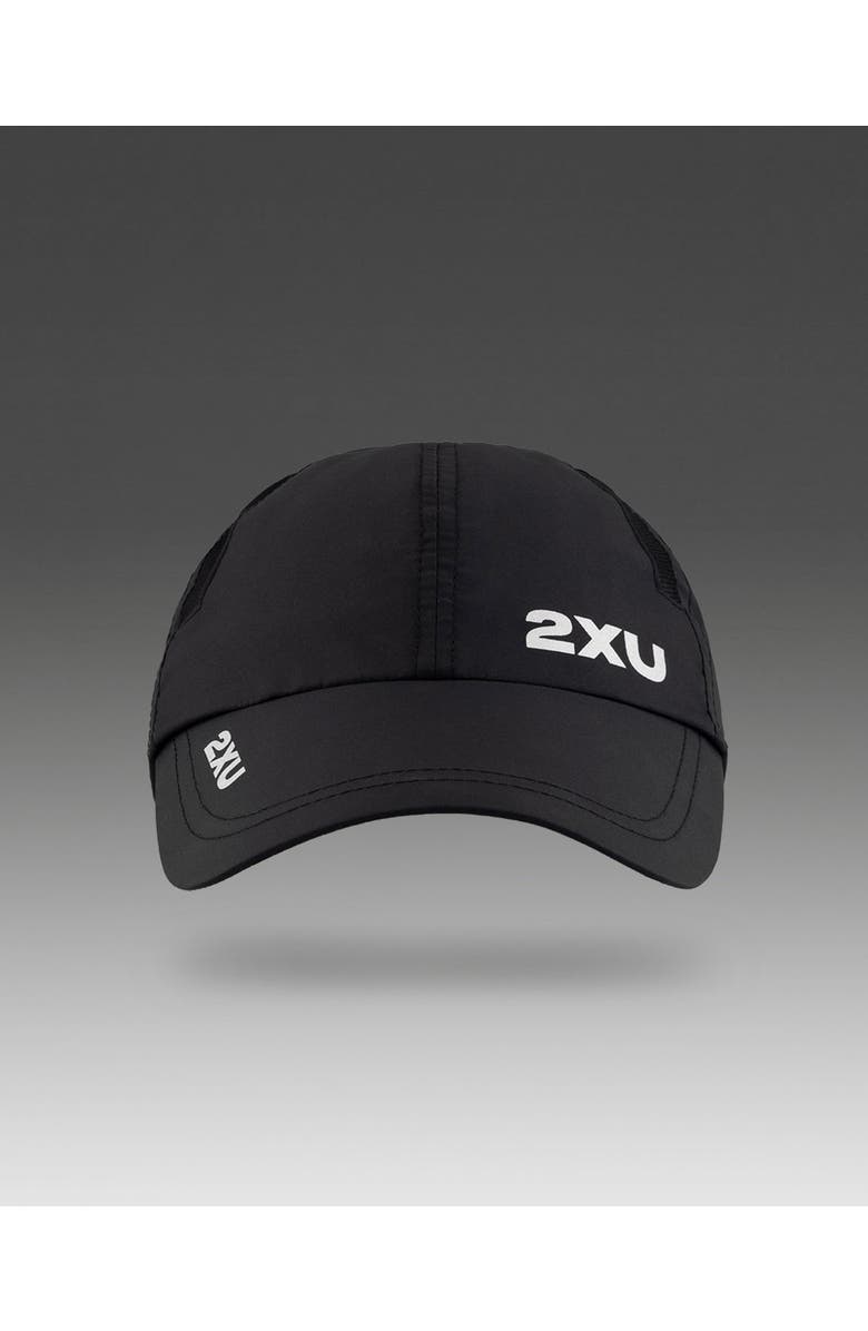 2XU Run Cap, Alternate, color, Black/Black