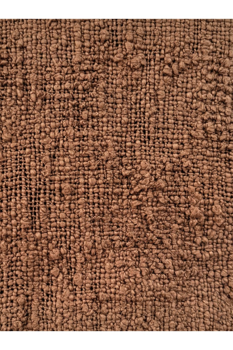 Cozy Cotton Boucle Pillow with Down Insert, Alternate, color, Teddy Brown