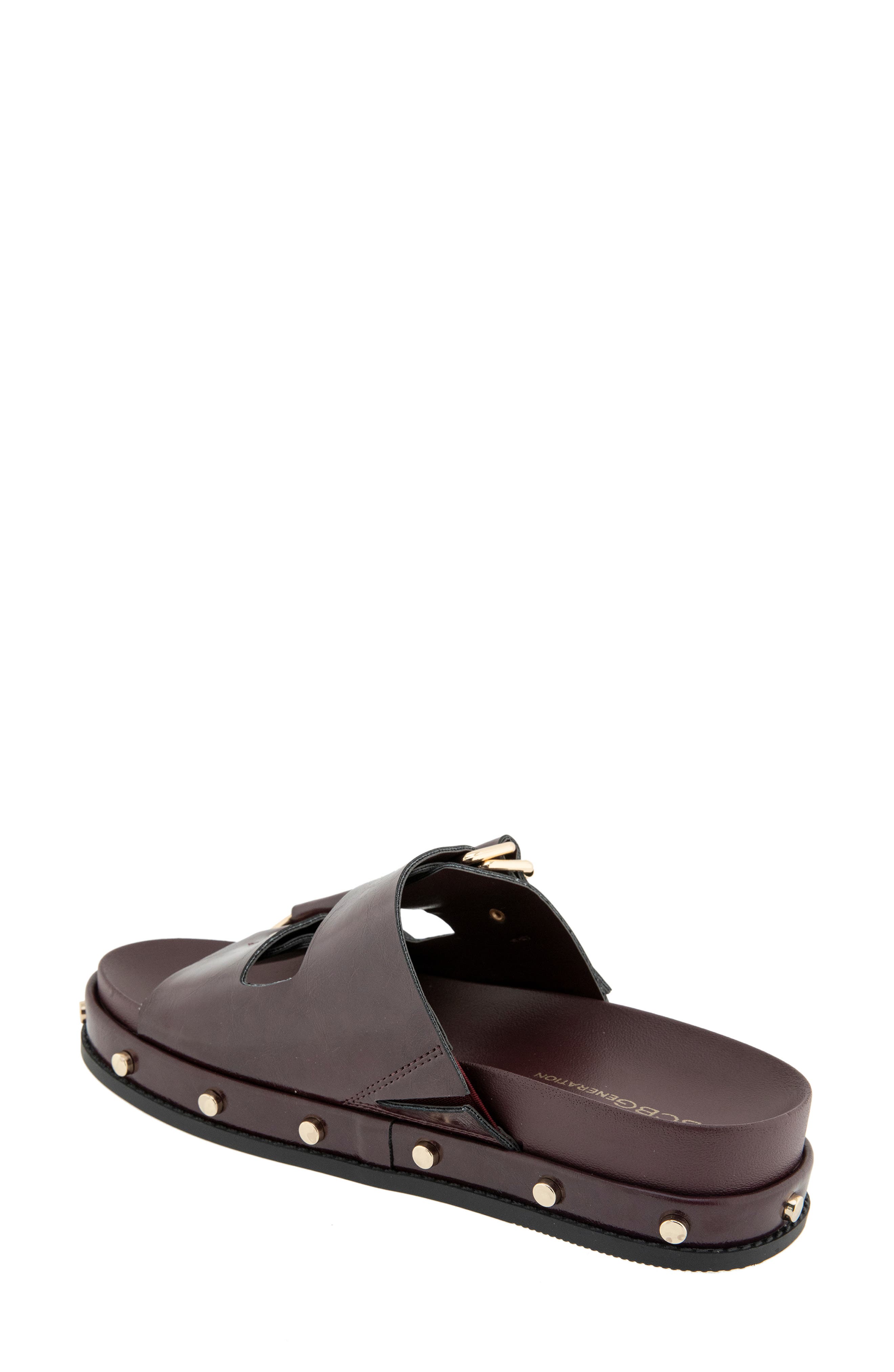 BCBGeneration Bamba Slide Sandal, Alternate, color, Dark Cherry