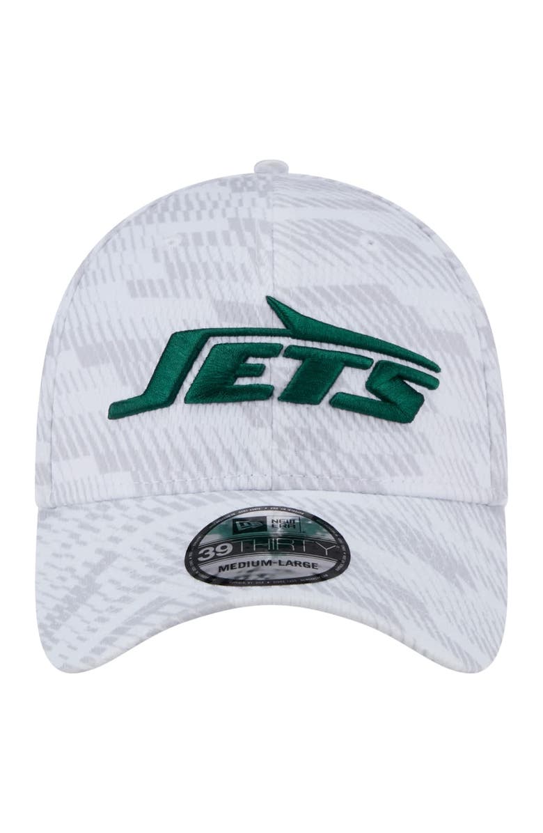 New Era Men's New Era  White New York Jets Gameday Graded 39THIRTY Flex Hat, Alternate, color, 