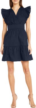 Donna Morgan Ruffle Sleeve Minidress