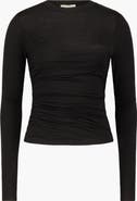SAEMDI Shea Draped Long Sleeve Top
