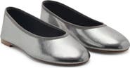 MANGO Metallic Ballet Flat