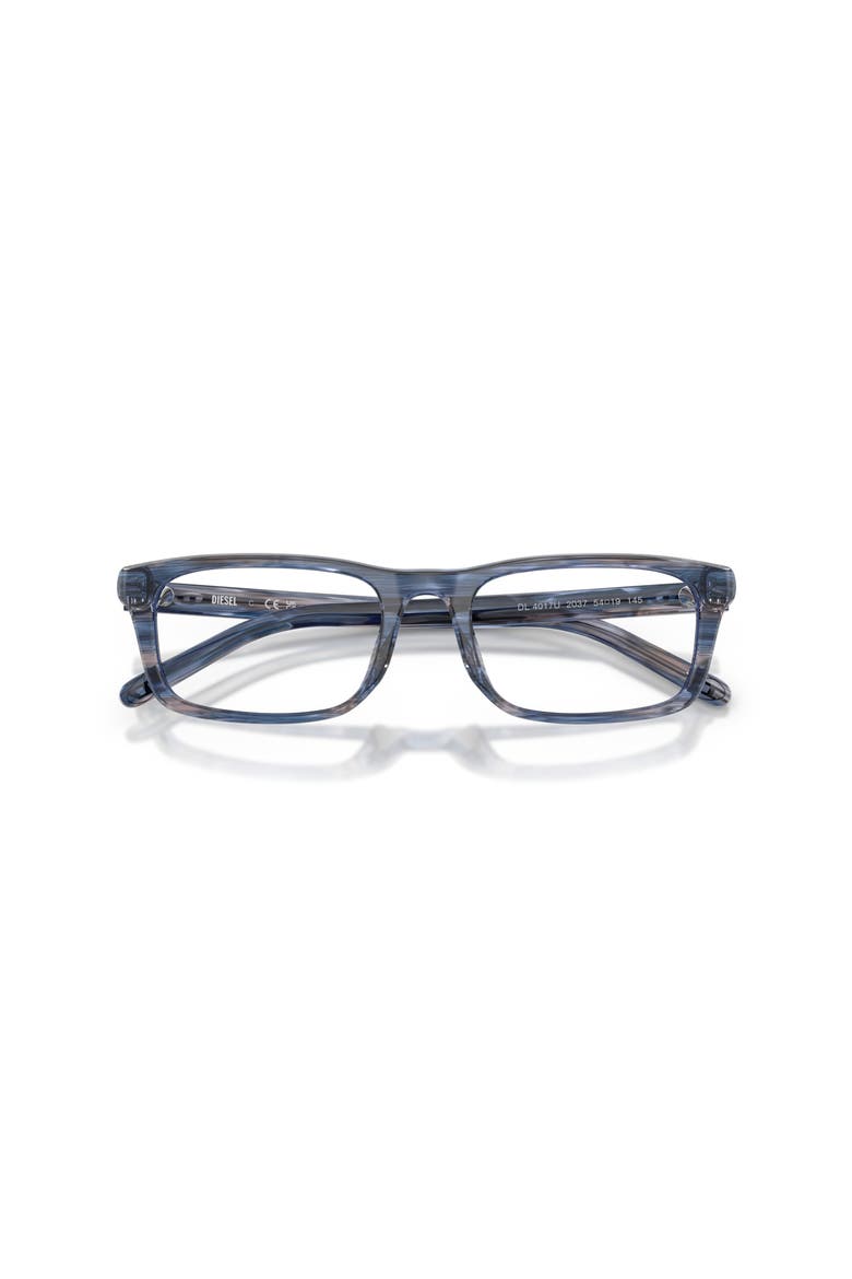 52mm Rectangle optical glasses, Alternate, color, Blue