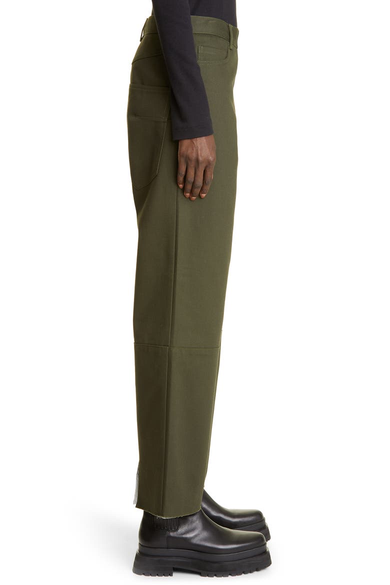 Gender Inclusive Diran Cuffed Straight Leg Jeans, Alternate, color, DARK OLIVE