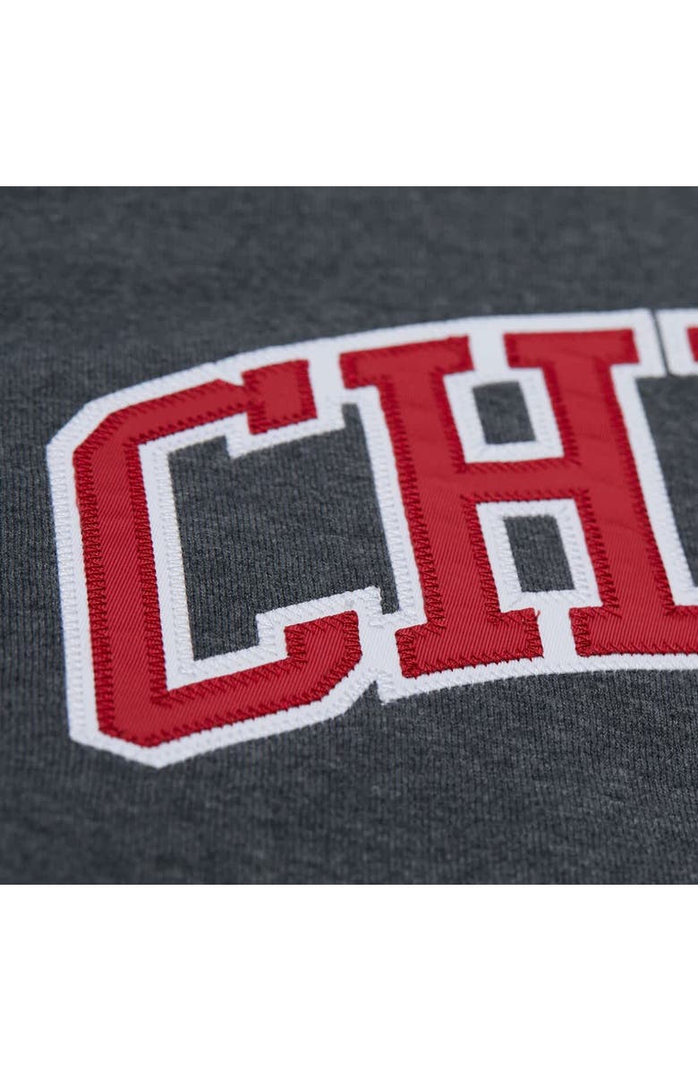 Mitchell & Ness Men's Mitchell & Ness Heather Charcoal Chicago Blackhawks Playoff Win Fleece Pullover Sweatshirt, Alternate, color, 