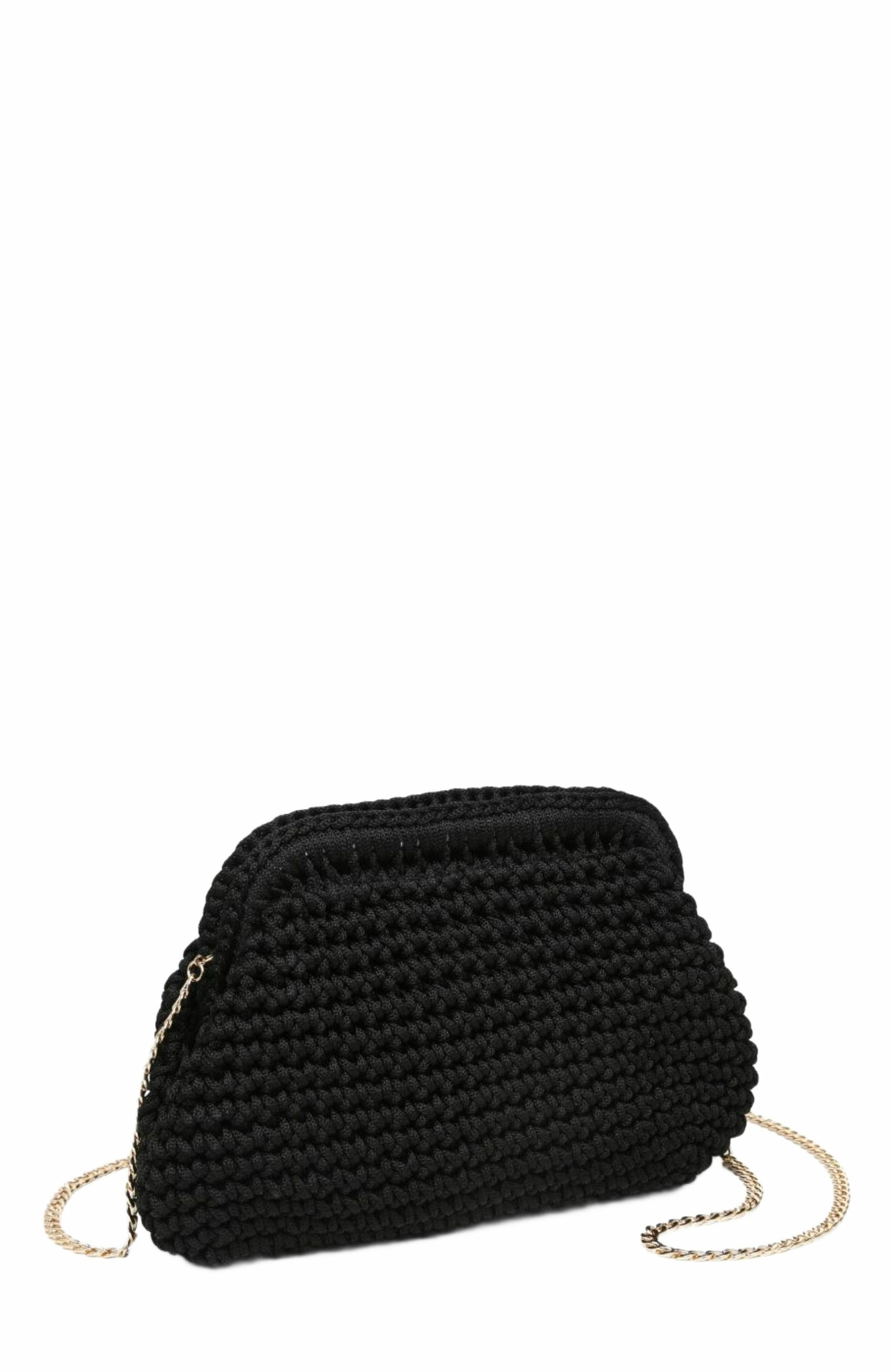 MODA LUXE Anastasia Clutch, Alternate, color, Black