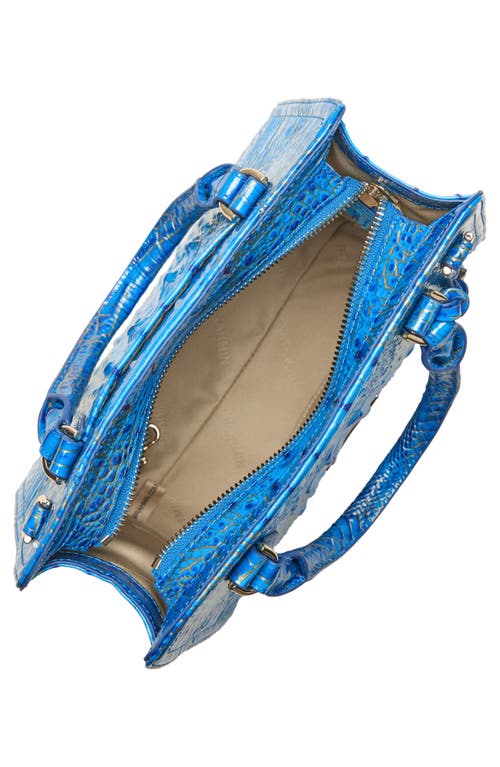 Brahmin Cami Croc Embossed Leather Satchel