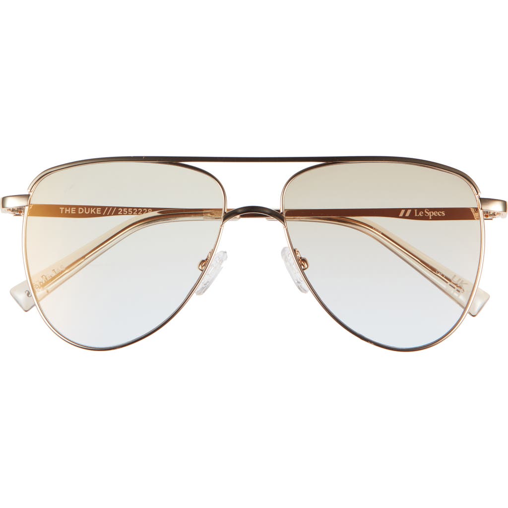 Le Specs The Duke Gradient Aviator Sunglasses In Gold