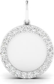 Everlee Diamond Medallion Lab Diamond Charm in 14K