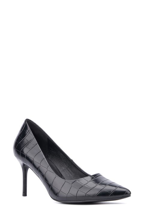 Belle Reptile Embossed Pump (Women)