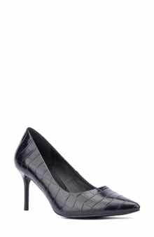 NEW YORK AND COMPANY Belle Reptile Embossed Pump