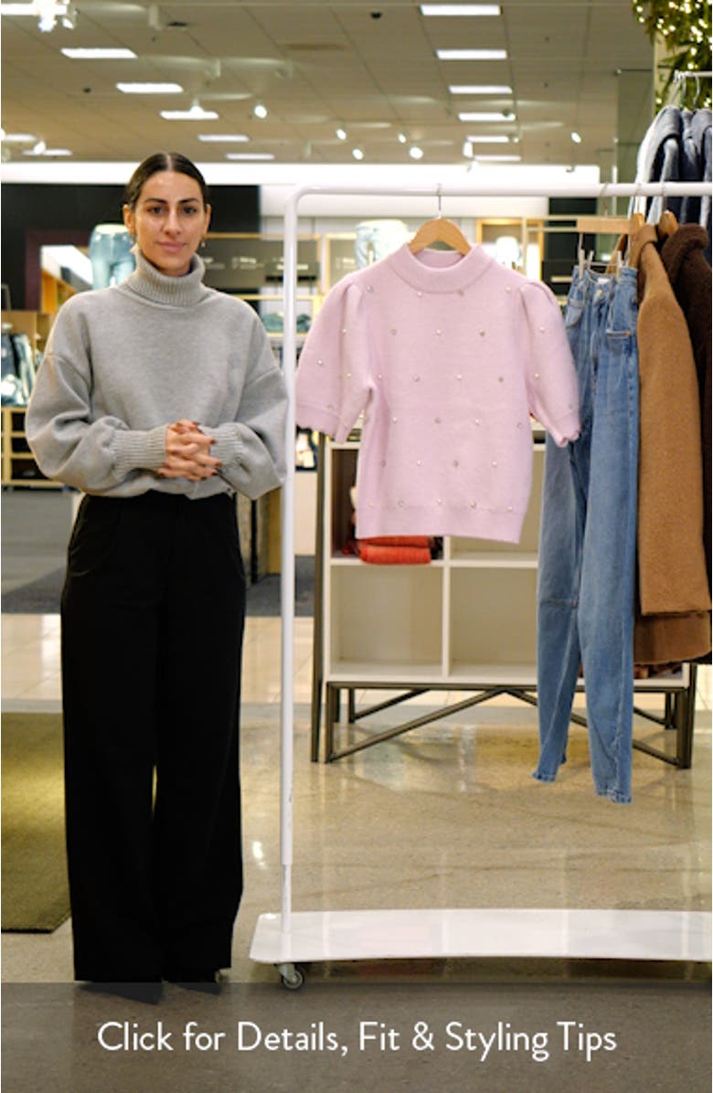 Embellished Short Sleeve Sweater, sales video thumbnail