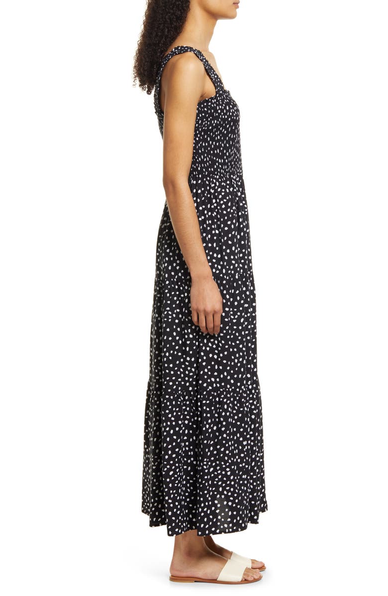 beachlunchlounge Elisa Smocked Maxi Dress, Alternate, color,