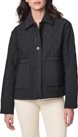 Bernardo Textured Quilted Snap-Up Jacket | Nordstromrack