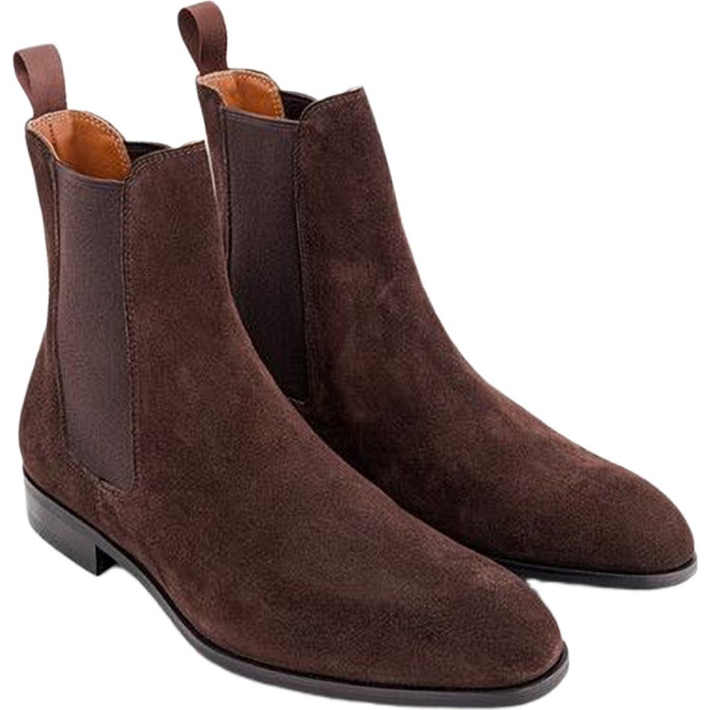 Anthony Veer Ashford Chelsea Boot in Tobbacco Velvet Brown Suede  product