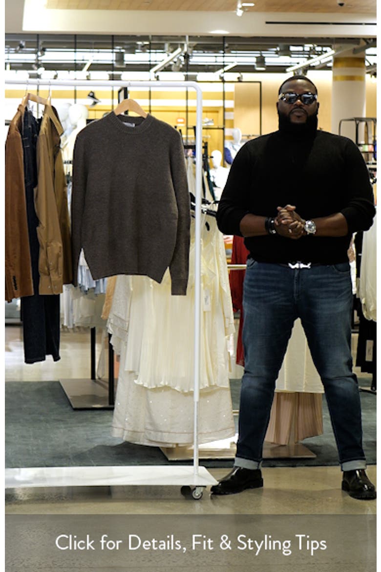 Waffle Texture Crewneck Sweater video