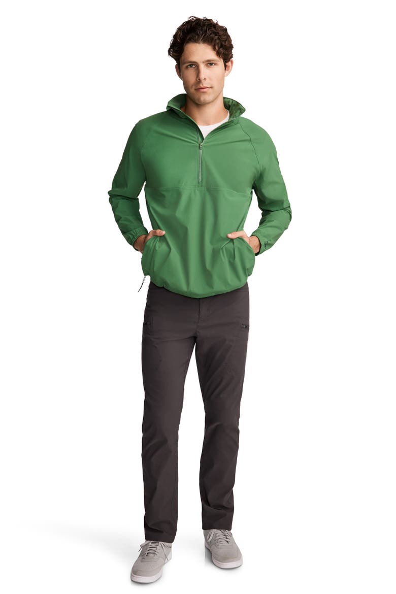 Mens Jockey 1876 Collection 1/2 Zip Windbreaker, Alternate, color, Badge Green
