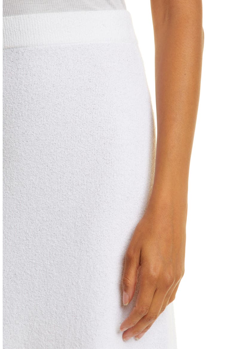 Cotton Blend Bouclé Skirt, Alternate, color, BLANC