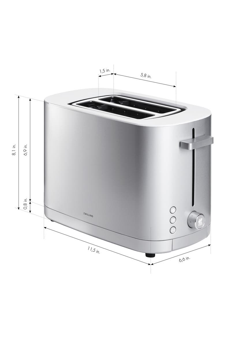Enfinigy 2-Slot Toaster, Alternate, color, SILVER